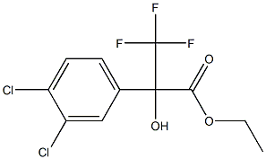 2-(3,4-DICHLOROPHENYL)-3,3,3-TRIFLUORO-2-HYDROXYPROPIONIC ACID ETHYL ESTER 结构式