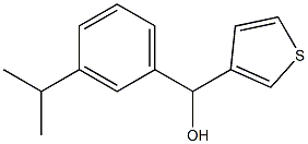 3-ISOPROPYLPHENYL-(3-THIENYL)METHANOL 结构式