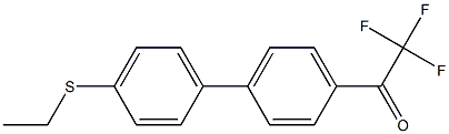 4'-(4-Ethylthiophenyl)-2,2,2-trifluoroacetophenone 结构式