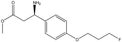 METHYL (3R)-3-AMINO-3-[4-(3-FLUOROPROPOXY)PHENYL]PROPANOATE 结构式