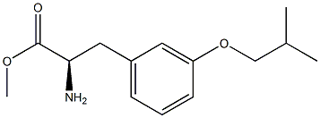 METHYL (2R)-2-AMINO-3-[3-(2-METHYLPROPOXY)PHENYL]PROPANOATE 结构式