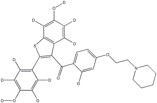 RALOXIFENE-D10 结构式