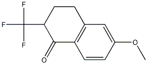 6-METHOXY-2-TRIFLUOROMETHYL-3,4-DIHYDRO-2H-NAPHTHALEN-1-ONE 结构式