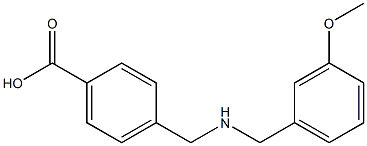 4-(((3-METHOXYBENZYL)AMINO)METHYL)BENZOIC ACID 结构式