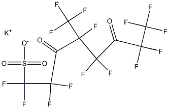 POTASSIUM PERFLUORO(4-METHYL-3,6-DIOXOOCTANE)SULPHONATE 结构式