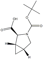 (1S,2S,5R)-3-(TERT-BUTOXYCARBONYL)-3-AZABICYCLO[3.1.0]HEXANE-2-CARBOXYLIC ACID 结构式