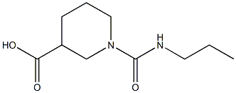 1-[(PROPYLAMINO)CARBONYL]PIPERIDINE-3-CARBOXYLIC ACID 结构式