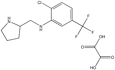 (2-CHLORO-5-TRIFLUOROMETHYL-PHENYL)-PYRROLIDIN-2-YLMETHYL-AMINE, OXALIC ACID 结构式