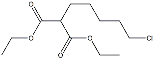 DIETHYL (5-CHLOROPENTYL)MALONATE 结构式