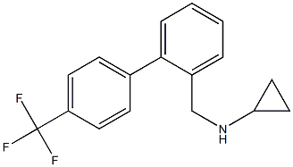 (1S)CYCLOPROPYL(2-[4-(TRIFLUOROMETHYL)PHENYL]PHENYL)METHYLAMINE 结构式