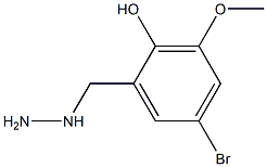 5-BROMO-2-HYDROXY-3-METHOXY-BENZYL-HYDRAZINE 结构式