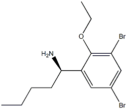 (1R)-1-(3,5-DIBROMO-2-ETHOXYPHENYL)PENTYLAMINE 结构式