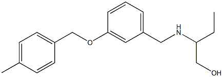 2-((3-((4-METHYLBENZYL)OXY)BENZYL)AMINO)BUTAN-1-OL 结构式