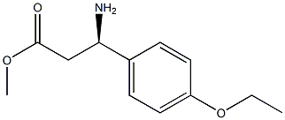 METHYL (3R)-3-AMINO-3-(4-ETHOXYPHENYL)PROPANOATE 结构式