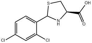 (R)-2-(2,4-DICHLORO-PHENYL)-THIAZOLIDINE-4-CARBOXYLIC ACID 结构式