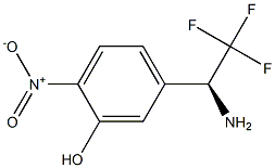 5-((1S)-1-AMINO-2,2,2-TRIFLUOROETHYL)-2-NITROPHENOL 结构式