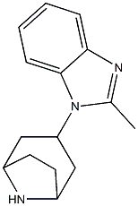 1-(8-偶氮二环[3.2.1]辛基)-2-甲基-1H-苯并咪唑 结构式