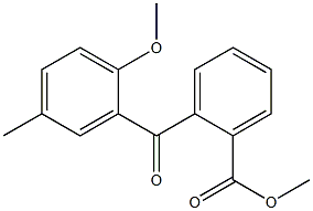 METHYL 2-(2-METHOXY-5-METHYLBENZOYL)BENZOATE 结构式