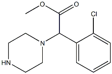 METHYL (2-CHLOROPHENYL)(PIPERAZIN-1-YL)ACETATE 结构式