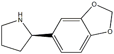 (R)-2-(BENZO[D][1,3]DIOXOL-5-YL)PYRROLIDINE 结构式