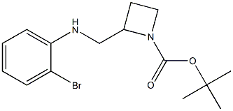 1-Boc-2-[(2-bromo-phenyl)-aminomethyl]-azetidine 结构式