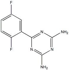 6-(2,5-DIFLUOROPHENYL)-1,3,5-TRIAZINE-2,4-DIAMINE 结构式