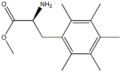 METHYL (2S)-2-AMINO-3-(2,3,4,5,6-PENTAMETHYLPHENYL)PROPANOATE 结构式