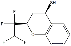CIS-2-(1,1,2,2-TETRAFLUOROETHYL)CHROMANE-4-THIOL 结构式