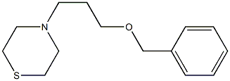 4-(O-BENZY)-3-HYDROXYPROPYL THIOMORPHOLINE 结构式