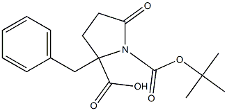 2-BENZYL 1-TERT-BUTYL 5-OXOPYRROLIDINE-1,2-DICARBOXYLATE 结构式