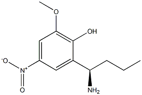 2-((1R)-1-AMINOBUTYL)-6-METHOXY-4-NITROPHENOL 结构式
