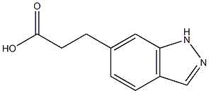 3-(1H-INDAZOL-6-YL)PROPANOIC ACID 结构式