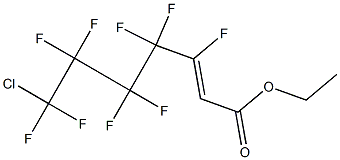 7-CHLORO-3,4,4,5,5,6,6,7,7-NONAFLUORO-HEPT-2-ENOIC ACID ETHYL ESTER 结构式