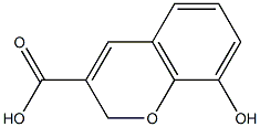 8-羟基-2H-色烯-3-羧酸 结构式