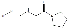 2-METHYLAMINO-1-PYRROLIDIN-1-YL-ETHANONE HCL 结构式