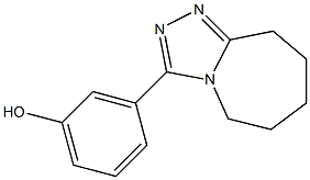 3-(6,7,8,9-TETRAHYDRO-5H-[1,2,4]TRIAZOLO[4,3-A]AZEPIN-3-YL)PHENOL 结构式