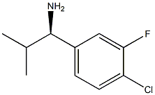 (1R)-1-(4-CHLORO-3-FLUOROPHENYL)-2-METHYLPROPYLAMINE 结构式