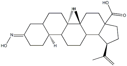 (1R,5AS,5BR,11AS)-9-(HYDROXYIMINO)-1-ISOPROPENYLICOSAHYDRO-3AH-CYCLOPENTA[A]CHRYSENE-3A-CARBOXYLIC ACID 结构式