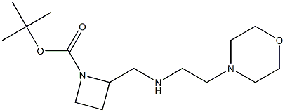 1-BOC-2-([(MORPHOLIN-4-YLETHYL)-AMINO]-METHYL)-AZETIDINE 结构式
