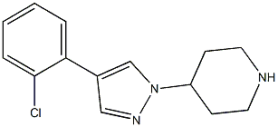 4-[4-(2-CHLORO-PHENYL)-PYRAZOL-1-YL]-PIPERIDINE 结构式