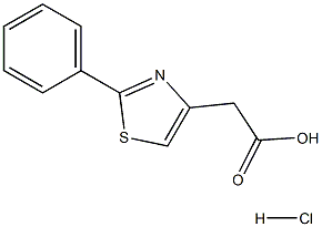 (2-PHENYL-THIAZOL-4-YL)-ACETIC ACID HYDROCHLORIDE 结构式