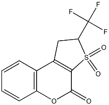 1,2-DIHYDRO-2-TRIFLUOROMETHYL-4H-THIENO-[2,3-C]-CHROMENE-3,3,4-TRIONE 结构式