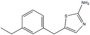 5-(3-ETHYLBENZYL)-1,3-THIAZOL-2-AMINE 结构式