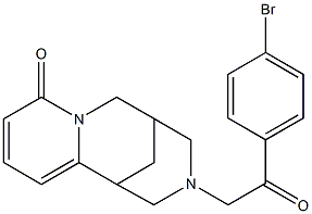 11-[2-(4-Bromophenyl)-2-oxoethyl]-7,11-diazatricyclo[7.3.1.0~2,7~]trideca-2,4-dien-6-one 结构式