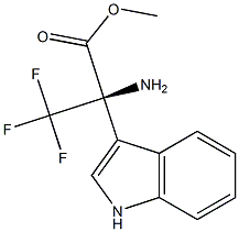 METHYL 3,3,3-TRIFLUORO-2-(1H-INDOL-3-YL)ALANINATE 结构式