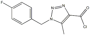 1-(4-FLUOROBENZYL)-5-METHYL-1H-[1,2,3]-TRIAZOLE-4-CARBONYL CHLORIDE 结构式