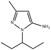 3-甲基-1-(戊烷-3-基)-1H-吡唑-5-胺 结构式