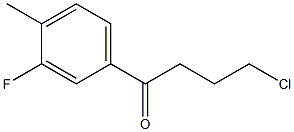 4-CHLORO-1-(3-FLUORO-4-METHYLPHENYL)-1-OXOBUTANE 结构式