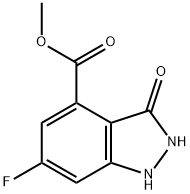 6-氟-3-氧代-3,3A-二氢-2H-吲唑-4-羧酸甲酯 结构式