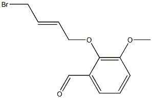 2-(4-BROMO-BUT-2-ENYLOXY)-3-METHOXY-BENZALDEHYDE 结构式
